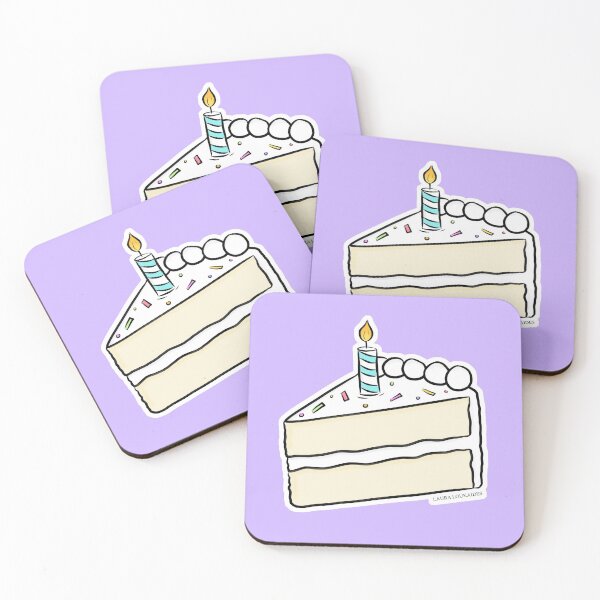 Item preview, Birthday Cake Slice  designed and sold by Laura Loukaides.