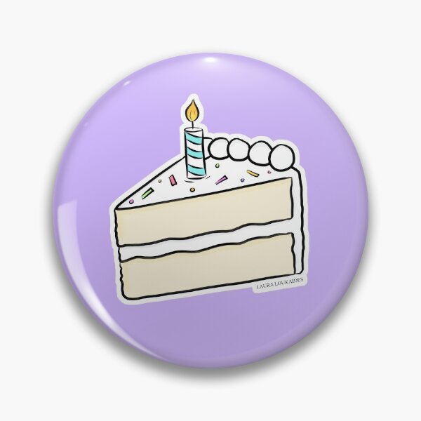 Item preview, Birthday Cake Slice  designed and sold by Laura Loukaides.