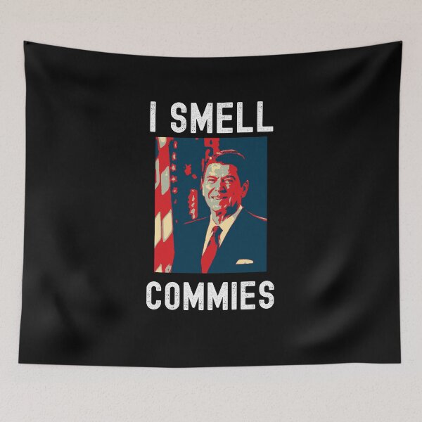 Item preview, I Smell Commies Ronald Reagan Distressed Design designed and sold by VandJStore.