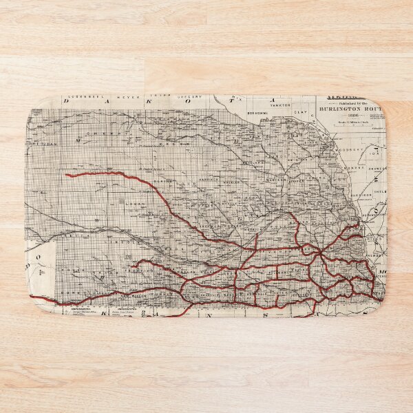 Item preview, 1866 Vintage Map of Nebraska designed and sold by Gin  Neko.