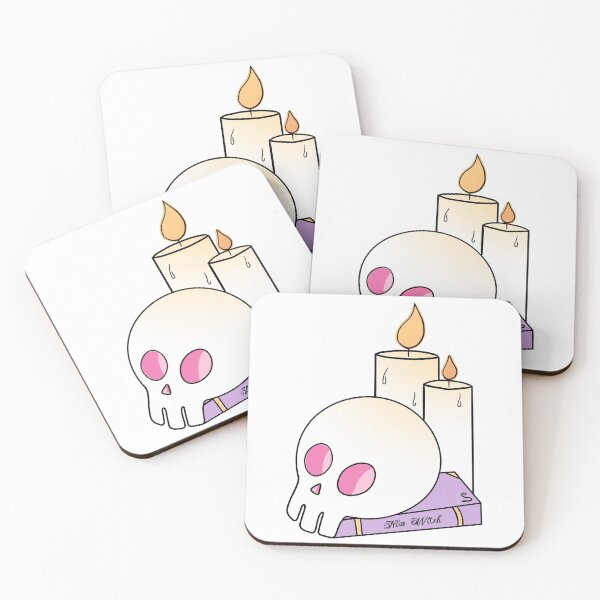 Item preview, bruja, calavera, velas, libro, witchcraft, brujeria, cute, kawaii designed and sold by AlessaPanda.