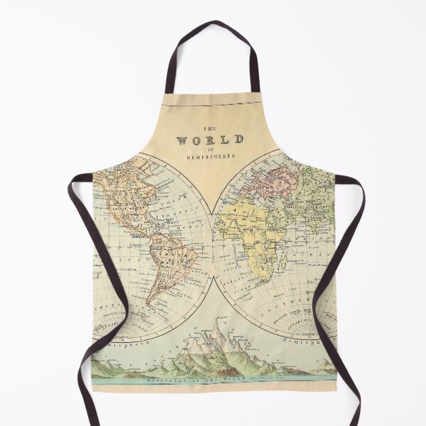 Item preview, Vintage Map of The World (1886) designed and sold by AntiqueGallery.