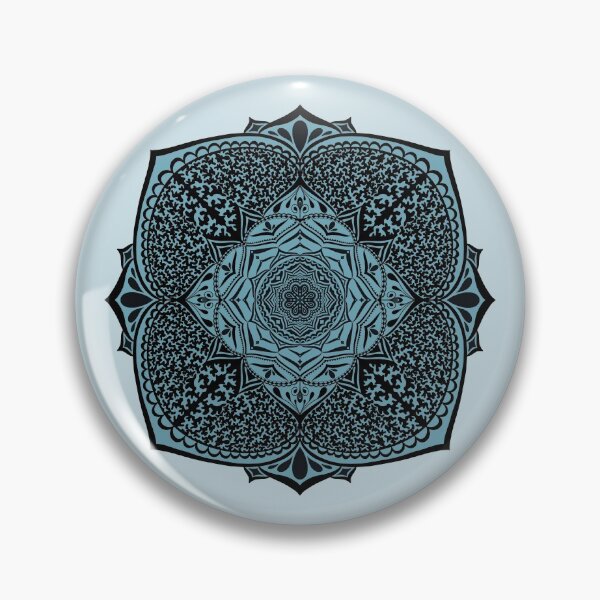 Artikelvorschau, Dunkles Cyan-Mandala entworfen und verkauft von KEArtwork.