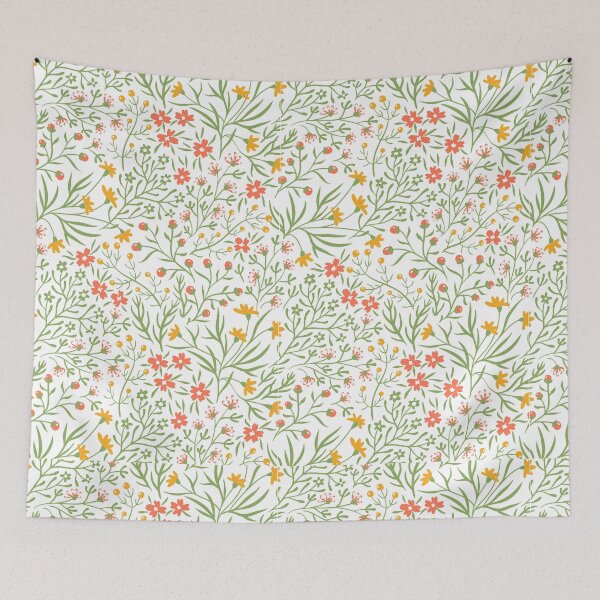Item preview, Flower Red Orange pattern  designed and sold by AuraDesigner.
