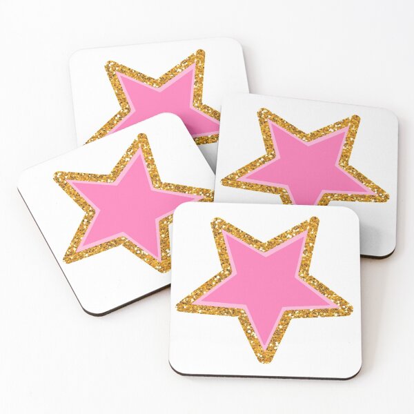 Item preview, pink glittery star designed and sold by mollsdesignss.
