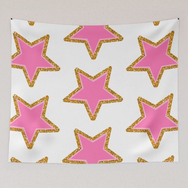 Item preview, pink glittery star designed and sold by mollsdesignss.