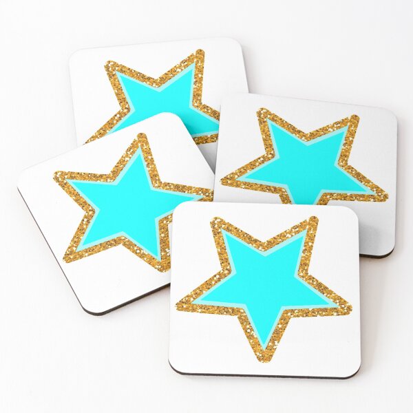 Item preview, blue glittery star designed and sold by mollsdesignss.