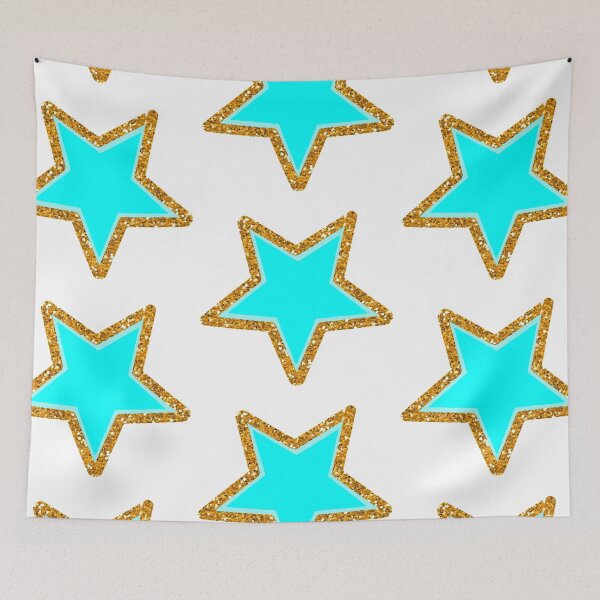 Item preview, blue glittery star designed and sold by mollsdesignss.