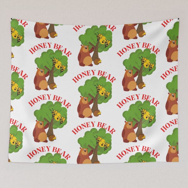 Item preview, HONEY BEAR, HONEYPOT, BEAR MEME, GRIZZLY, POOH BEAR, BEE FRIENDS, designed and sold by R B Chrystal.