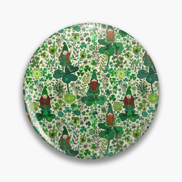 Item preview, Wee Irish Gnomes in a Shamrock Forest designed and sold by IrishVikingDesigns.