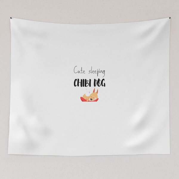 Item preview, Cute sleeping chibi dog designed and sold by KUKUYET.