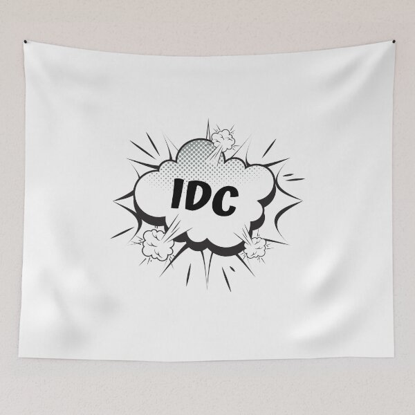 Item preview, I don't care pop art designed and sold by Smileycreation.
