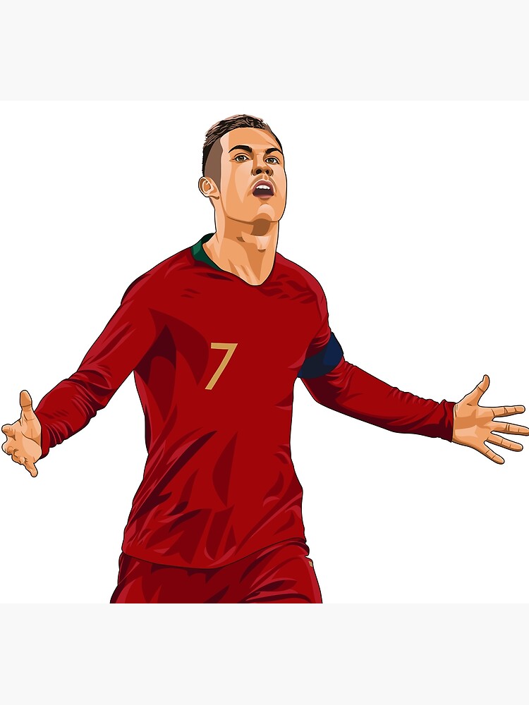 Christiano Ronaldo Portugal Jersey 2023 Poster for Sale by Alimator