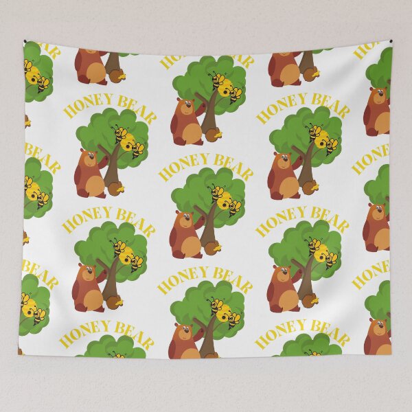 Item preview, HONEY BEAR, HONEYPOT, BEAR MEME, GRIZZLY, POOH BEAR, BEE FRIENDS, designed and sold by R B Chrystal.