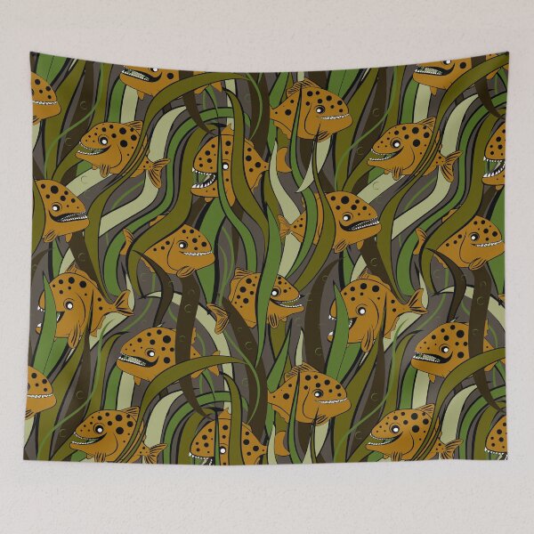 Item preview, PIRANHA CAMOUFLAGE designed and sold by NOSYMICE.