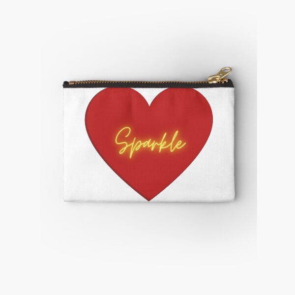 Item preview, Red shaded heart sparkle simple text design designed and sold by Pineapple-Shop.