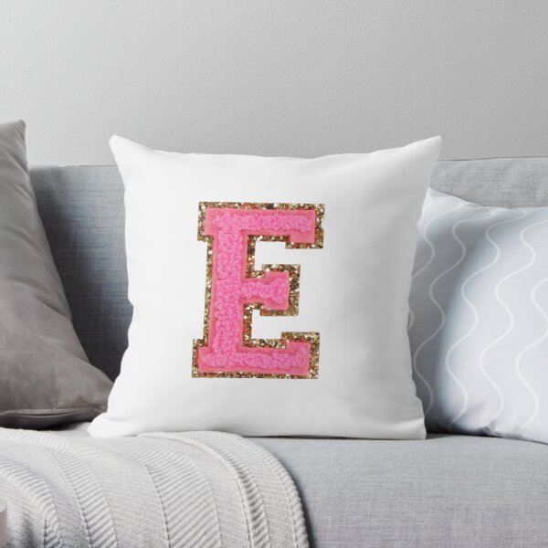 stoney clover E patch Throw Pillow