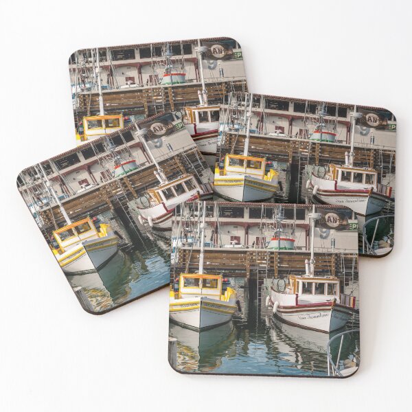 Item preview, Boats at Fisherman's Wharf SF designed and sold by ZenPhotoStudio.