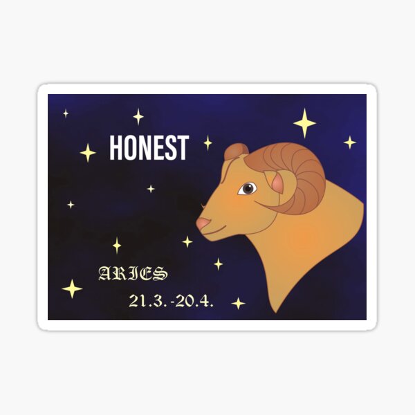 Honest Aries Sticker