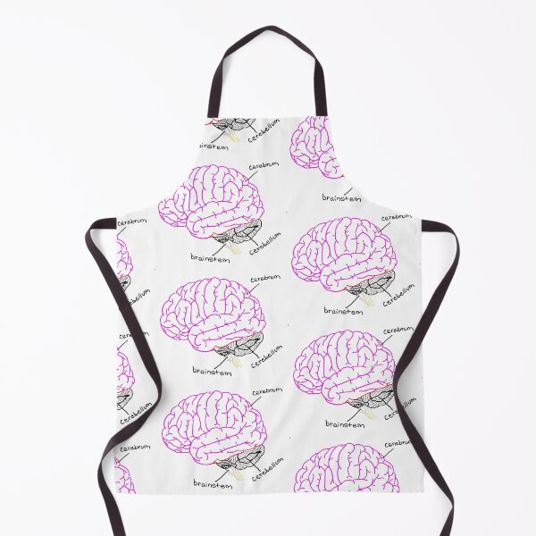Item preview, Pink Brain Diagram Labelled designed and sold by NeuroNotes.