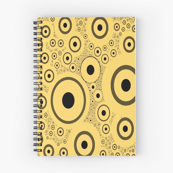 Item preview, Black and Yellow Random Circle Pattern designed and sold by Zoo-Moo.