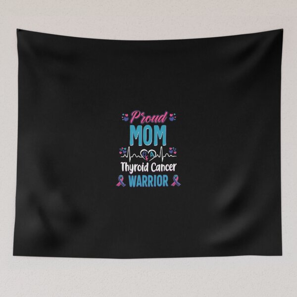 Item preview, proud Mom Thyroid cancer warrior awareness ribbon gift Pullover Hoodie designed and sold by hinettiker.