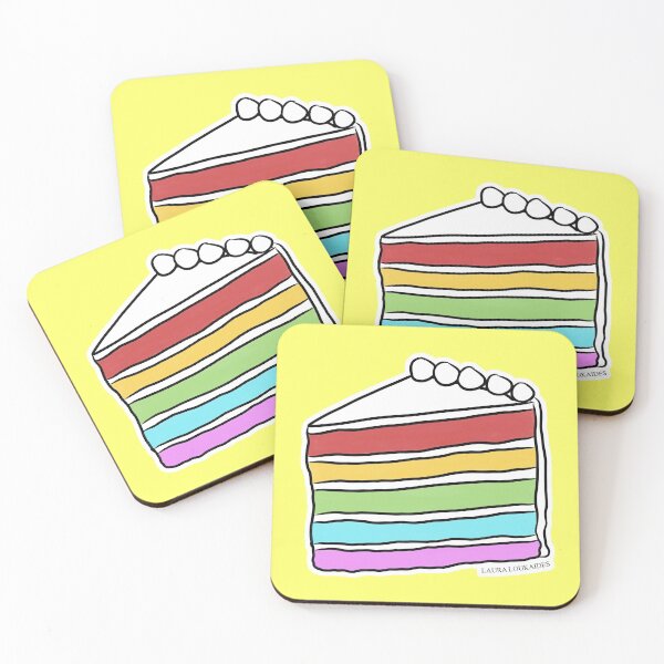 Item preview, Rainbow Cake Slice designed and sold by Laura Loukaides.