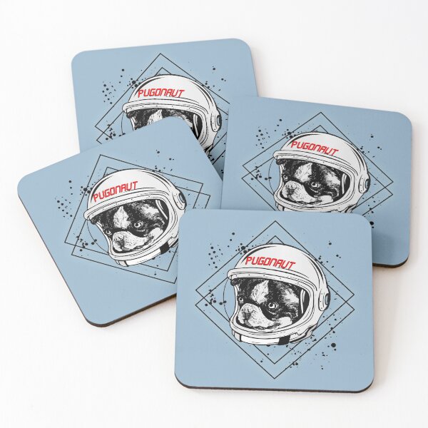 Item preview, Pug pug dog astronaut, dog lover design graphic designed and sold by brunsch-print.