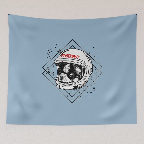 Item preview, Pug pug dog astronaut, dog lover design graphic designed and sold by brunsch-print.