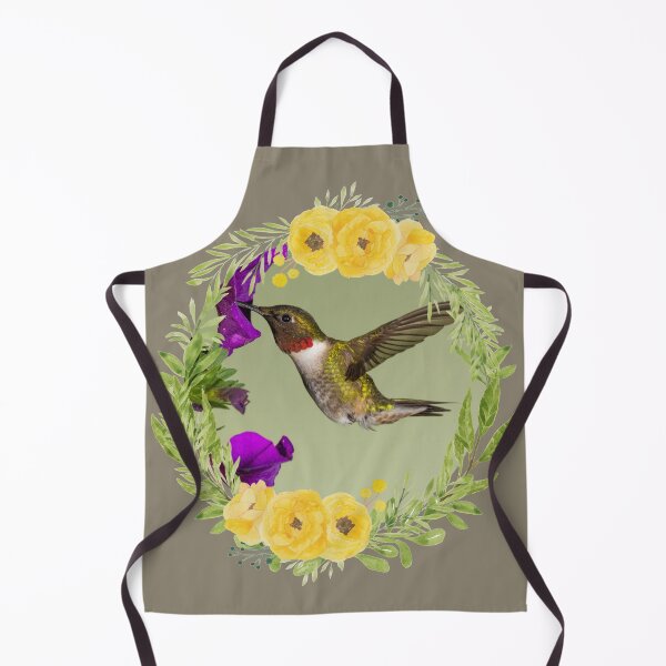 Item preview, Hummingbird Sipping Nector From A Purple Flower Design designed and sold by EarthArtDesigns.