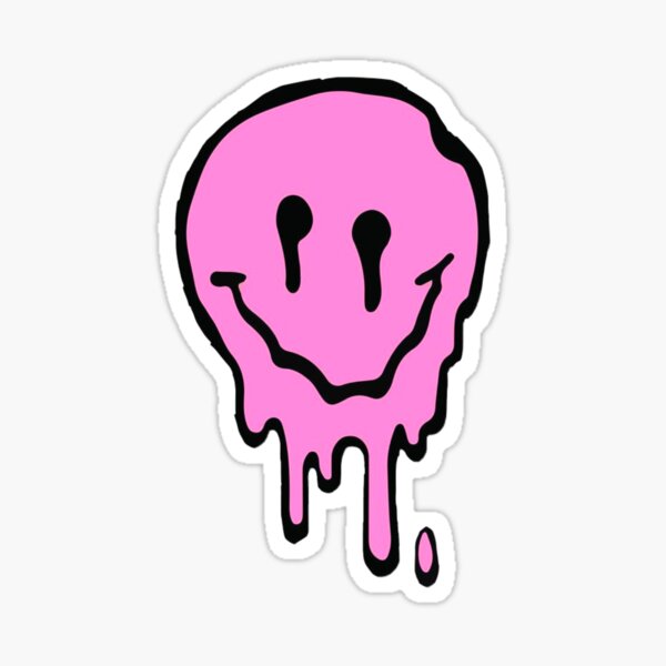 Copy of Drippy smiley Sticker