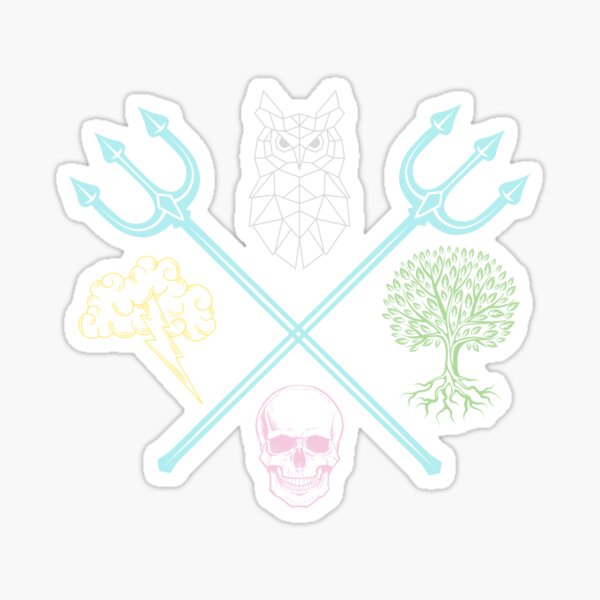 Percy, Annabeth, Grover, Nico, Thalia Sticker