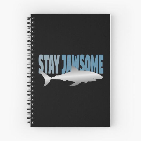 Item preview, Stay Jawsome Silver Shark designed and sold by MadRiddleDesign.