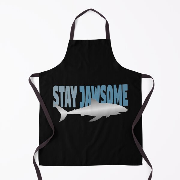 Item preview, Stay Jawsome Silver Shark designed and sold by MadRiddleDesign.