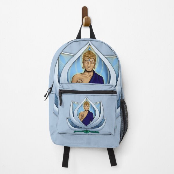Item preview, Buddha inside blue Lotus Flower Flower designed and sold by MandalaSoul.