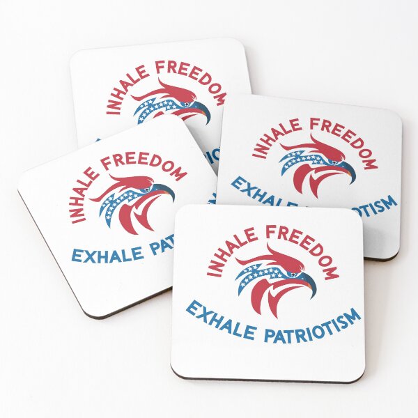 Item preview, Exhale Freedom Inhale Patriotism American Independence Day July 4th designed and sold by Princeps-.