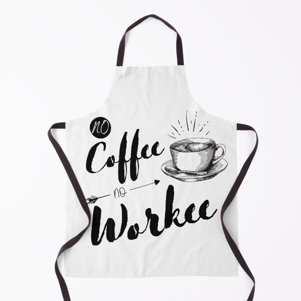 Aperçu de l'œuvre Pas de café pas de travail créée et vendue par WordArtDesign.