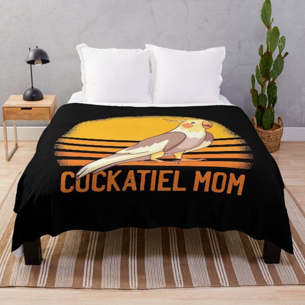 Item preview, Retro sunset Cockatiel mom designed and sold by TamGustam.