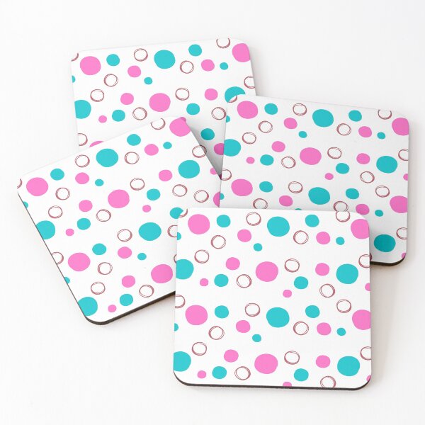 Item preview, Blue and pink circles pattern designed and sold by Artgenic.