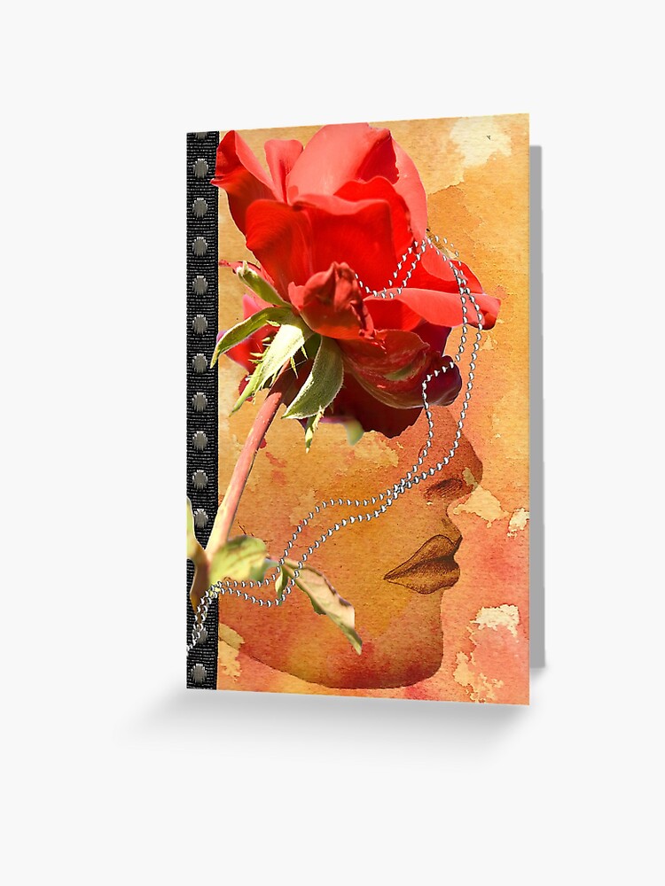 Thumbnail 1 of 2, Greeting Card, Lady Rose designed and sold by phyllisorzalli.