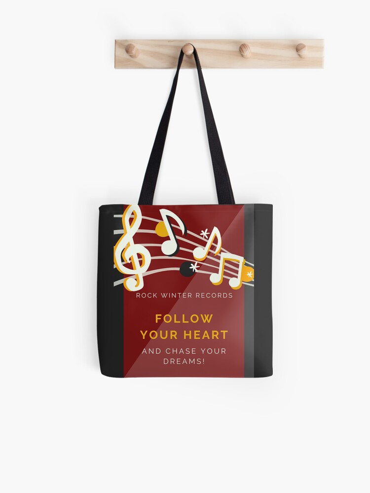 Thumbnail 1 of 2, Tote Bag, Follow Your Heart & Chase Your Dreams rwr designed and sold by RockWinterRec.