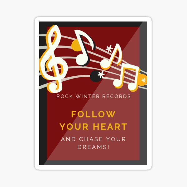 Item preview, Follow Your Heart & Chase Your Dreams rwr designed and sold by RWR by EH Merch.