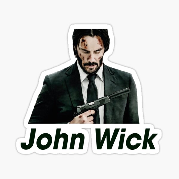 Best John Wick Vinyl Stickers. Wick and Coffee Vinyl Sticker