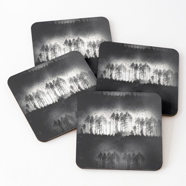Item preview, Black and White Spooky Forest designed and sold by VeronikaWoods.