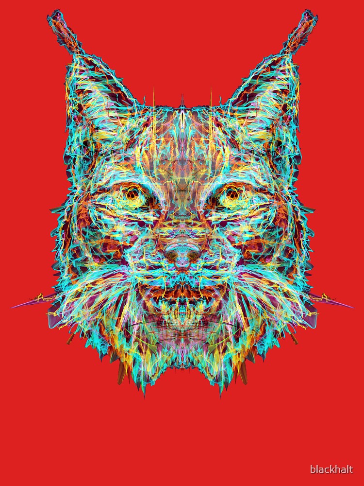 Thumbnail 7 of 7, Classic T-Shirt, Lynx designed and sold by blackhalt.
