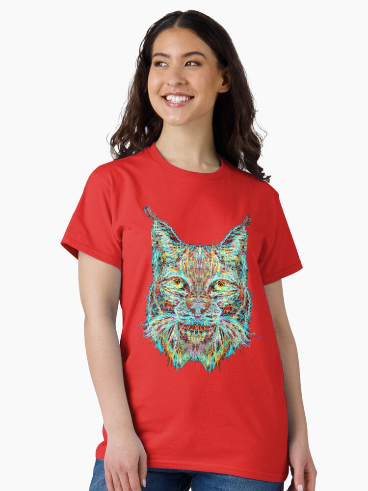 Thumbnail 1 of 7, Classic T-Shirt, Lynx designed and sold by blackhalt.
