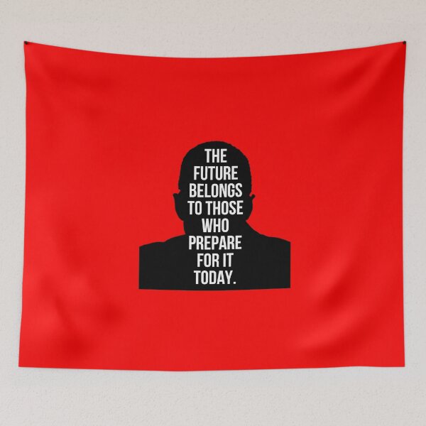 Item preview, Malcolm X Quote: "The Future" designed and sold by RevolutionInPaint.