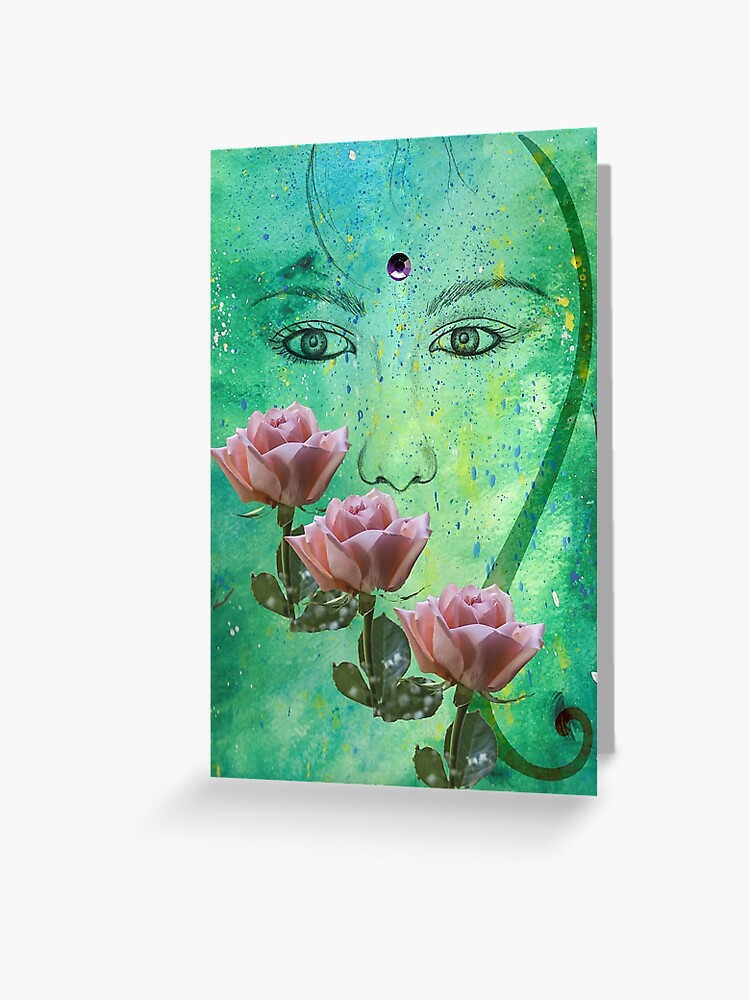 Greeting Card, Amira's Rose designed and sold by Phyllis Orzalli