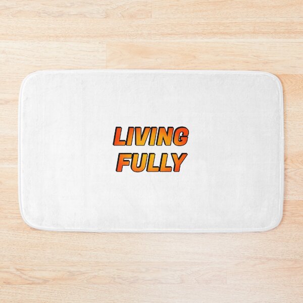 Item preview, Living Fully orange designed and sold by Inspirationmotivation.