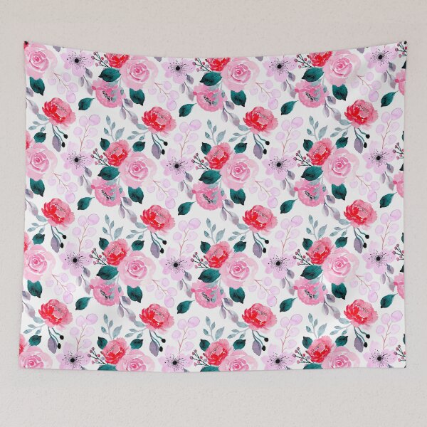 Item preview, Flower Power Floral Pattern design for apparel and beddings designed and sold by Sunnyhova.